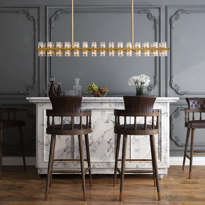 Each exquisite K9 crystal cup combines high-quality copper elements to show luxury. Each K9 crystal ball is carefully cut by workers with many years of manual experience. Ceilings and fittings are made of solid brass. The irregular cut surface of the crystal cup reflects a lot of warm light. It highlights the elegance and temperament of this chandelier.