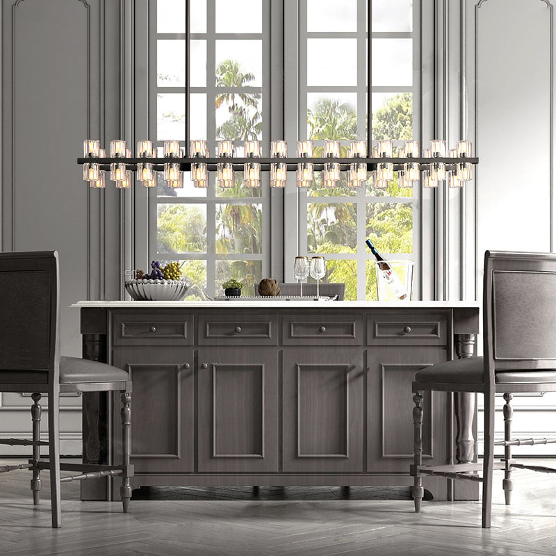 Aeabally Wine-glass Linear Chandelier 72"