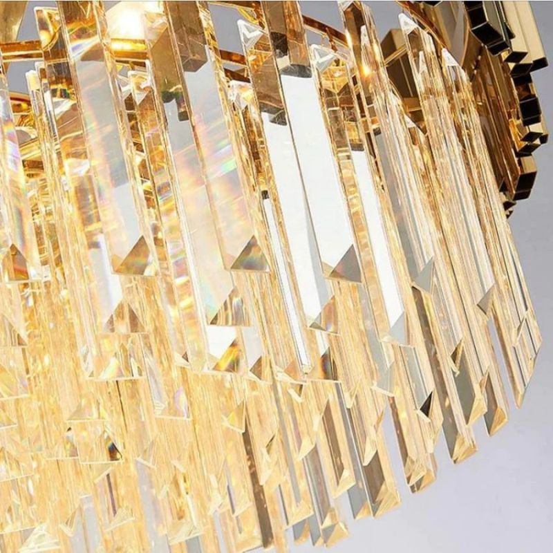Denise Bobon Charles Crystal Round Chandelier