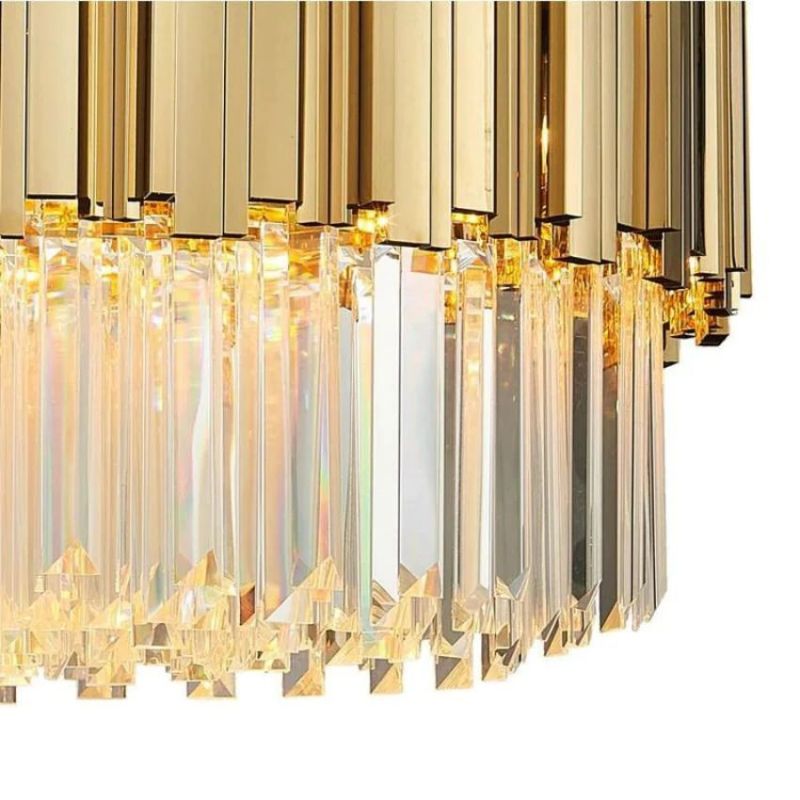 Denise Bobon Charles Crystal Round Chandelier