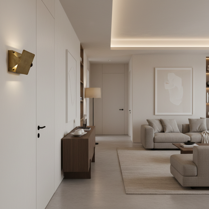 Brass Sconce with Flip Fron