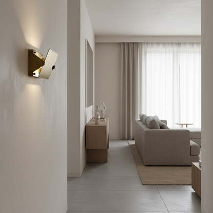 Brass Sconce with Flip Fron