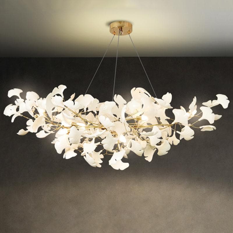 Denise Ceramic Ginkgo Ceramic Chandelier