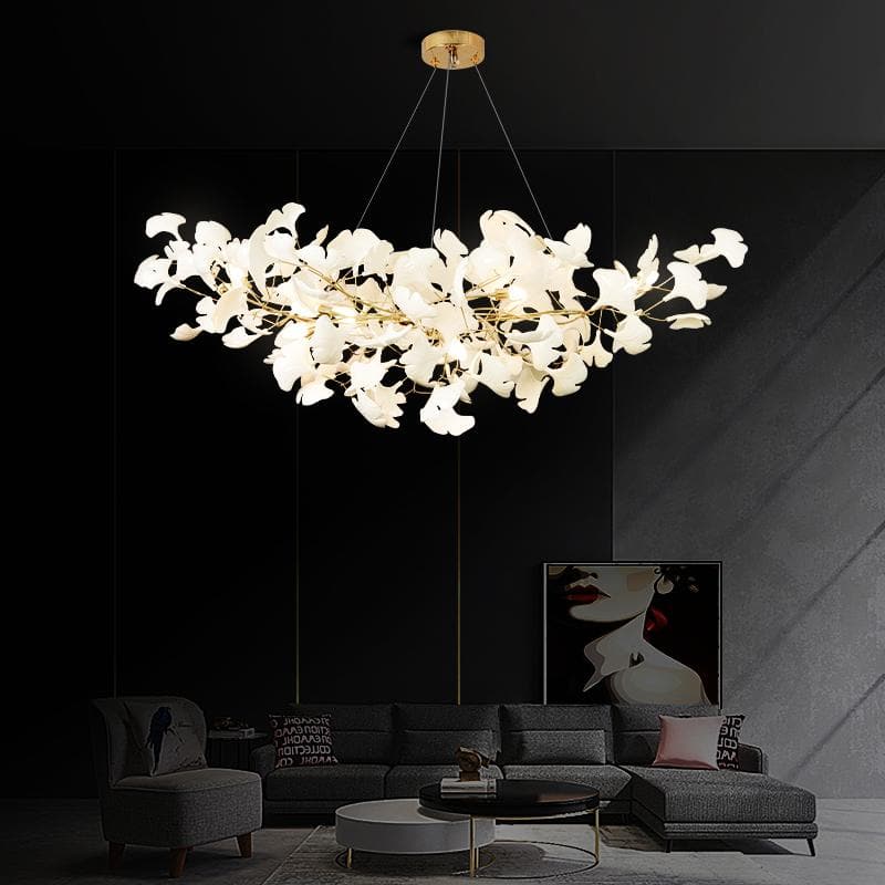 Denise Ceramic Ginkgo Ceramic Chandelier