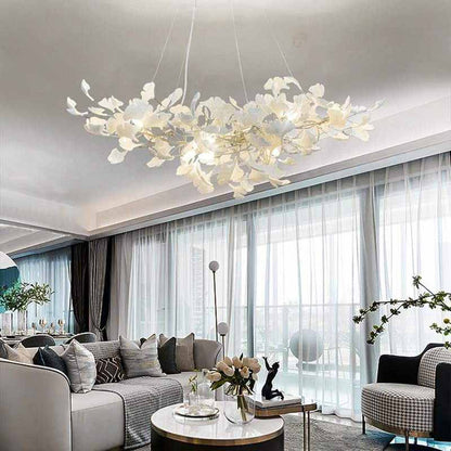 Denise Ceramic Ginkgo Ceramic Chandelier