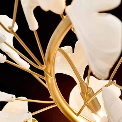 Denise Ceramic Ginkgo Ceramic Chandelier