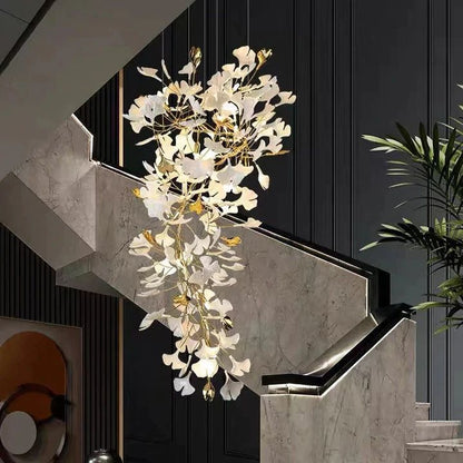 Denise Ceramic Ginkgo Ceramic Chandelier