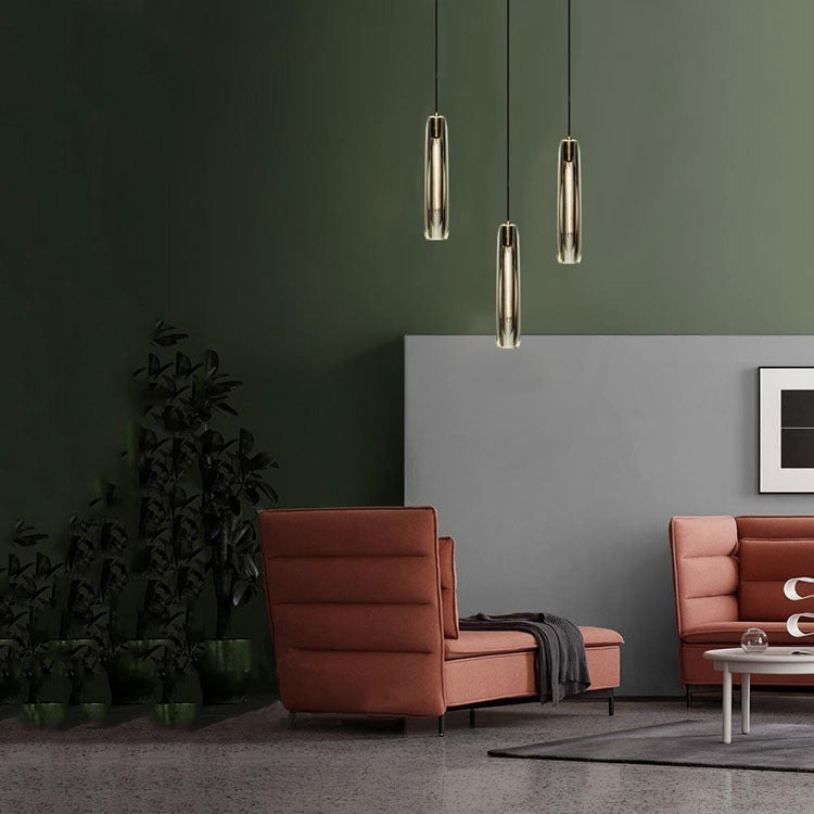 Denise Crystal Pendant Smoke Shad Pendant Light For Dinner Room