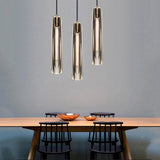 Denise Crystal Pendant Smoke Shad Pendant Light For Dinner Room