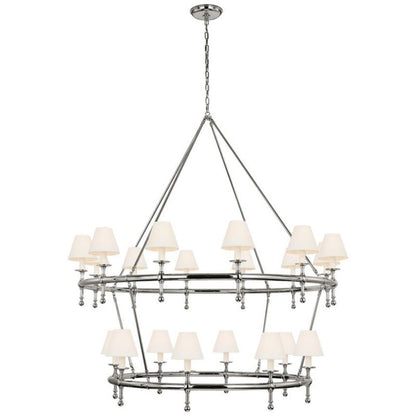 Denise Classic 54" Two-Tier Ring Chandelier