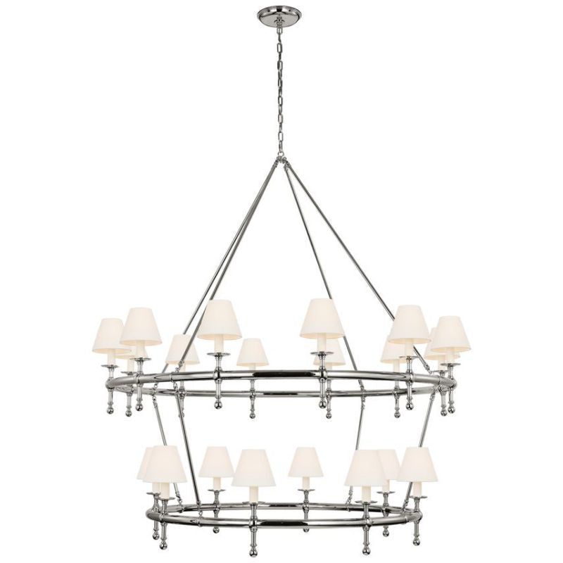 Denise Classic 54" Two-Tier Ring Chandelier