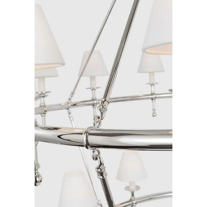 Denise Classic 54" Two-Tier Ring Chandelier