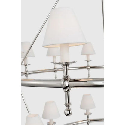 Denise Classic 54" Two-Tier Ring Chandelier
