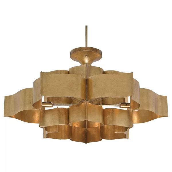 Denise Classical Lotus 6 Lights  Chandelier