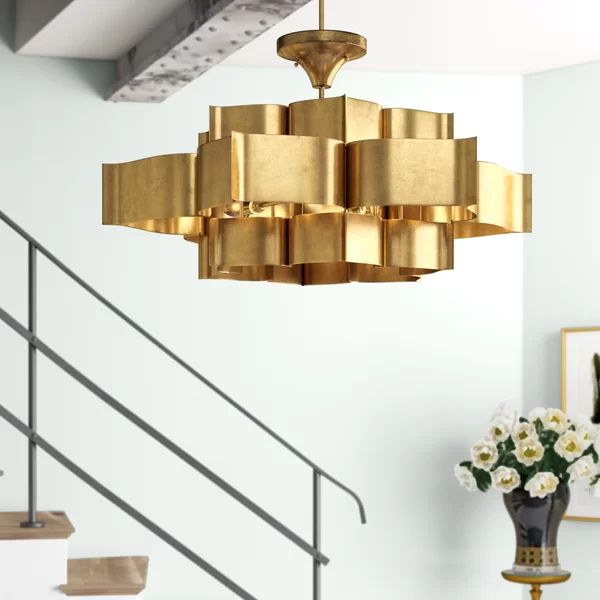 Denise Classical Lotus 6 Lights  Chandelier