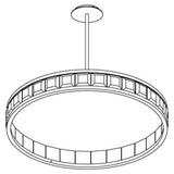 Rock Crystal Concorde Chandelier 40'' 50''