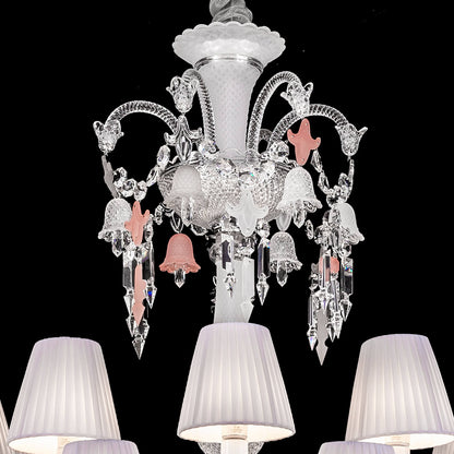 Crysara Short Neck Zenith Crystal Chandelier