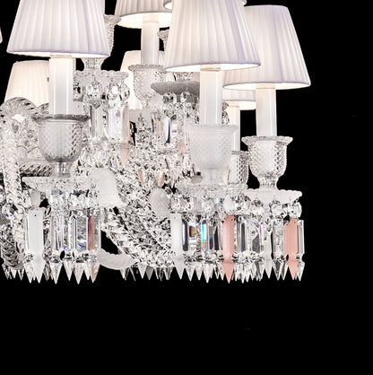 Crysara Short Neck Zenith Crystal Chandelier