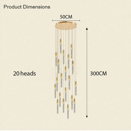 Adelaide Foyer & Staircace Chandelier 23" 19" 15" D