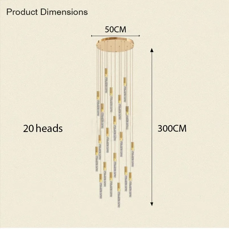 Adelaide Foyer & Staircace Chandelier 23" 19" 15" D