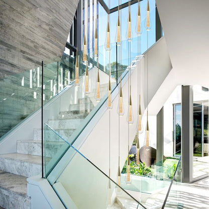 Valentina Teardrop Pendant Light Crystal Metal Bedroom