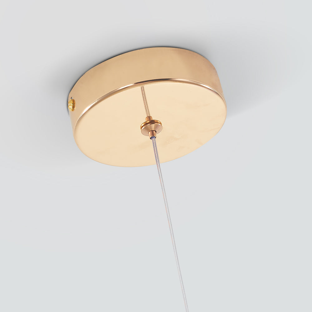 Valentina Teardrop Pendant Light Crystal Metal Bedroom
