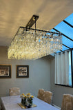 Marige K9 Crystal Rectangular Chandelier 60"