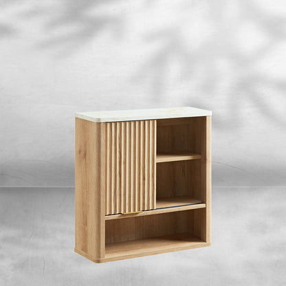 RedLemon Bathroom Wall Cabinet with Fluted Door and Adjustable Shelf