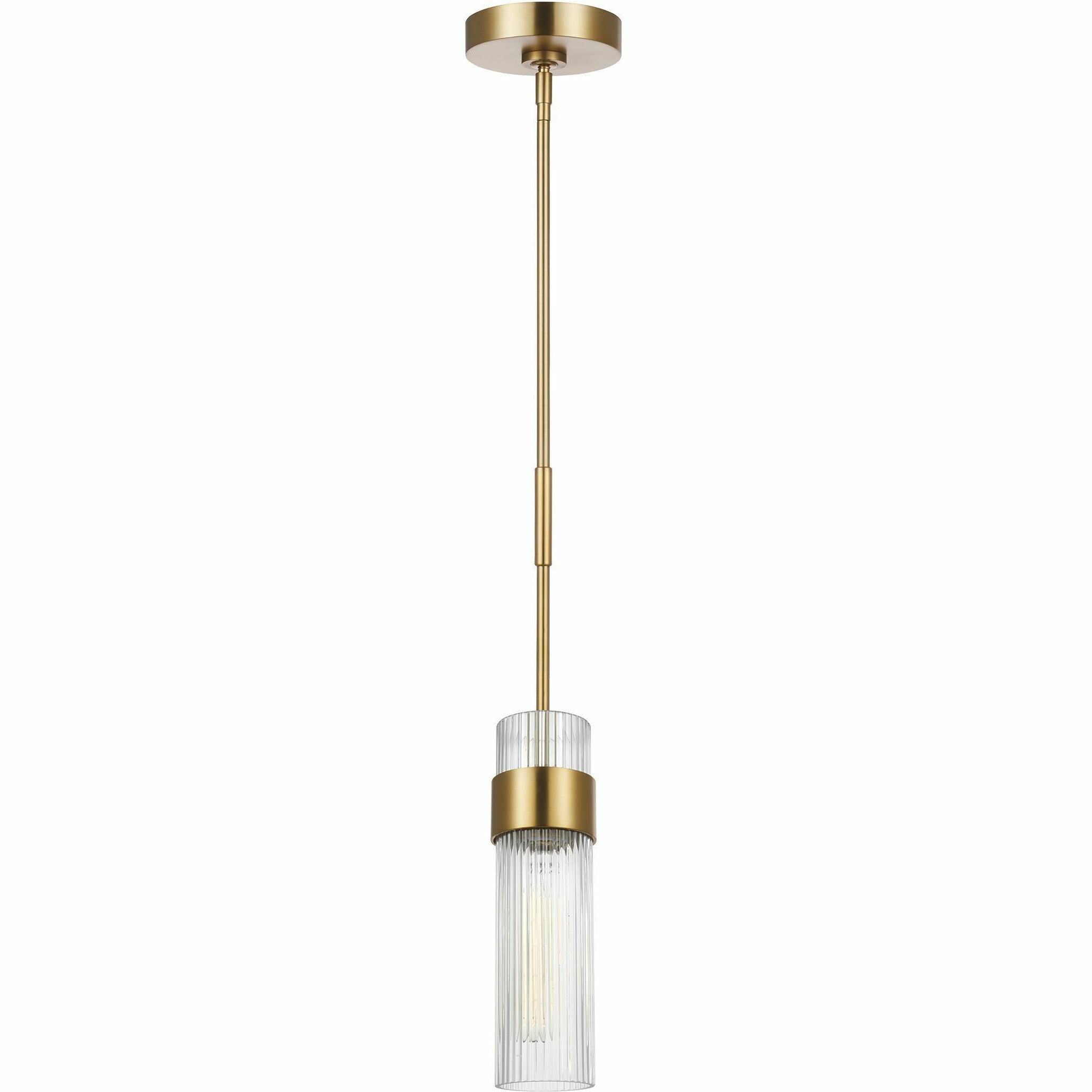 Geneva Burnished Brass Pendant Light