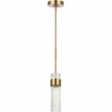 Geneva Burnished Brass Pendant Light