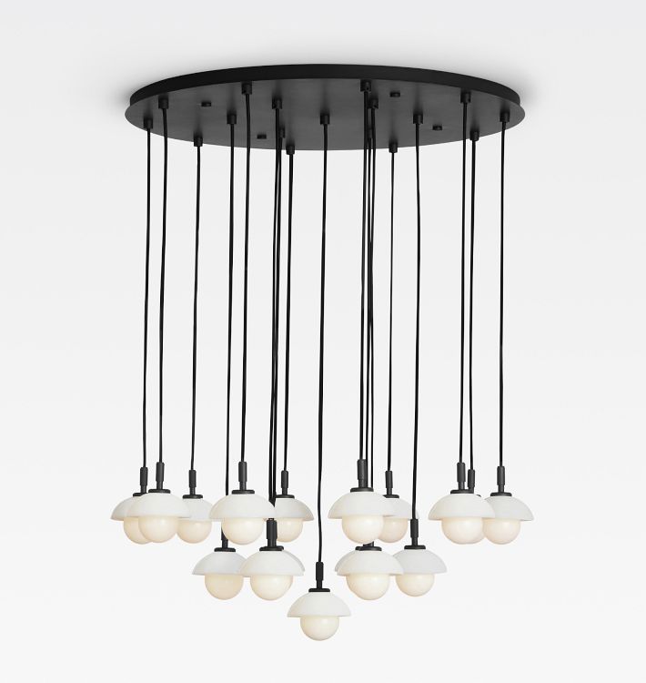 Greenwich 32" Multi-Drop Chandelier