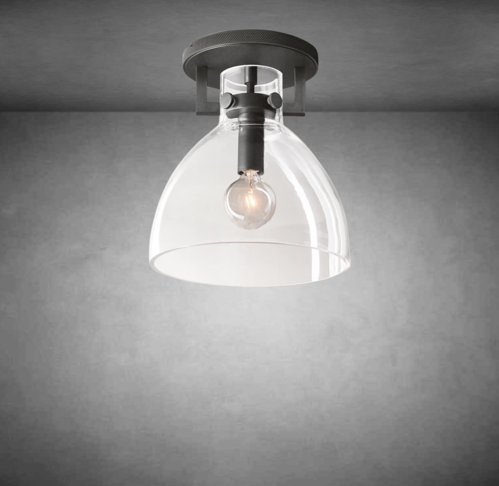 Funda Glass Cloche Flushmount