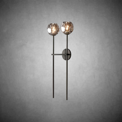 Bolura De Cristal Glass Grand Double Sconce