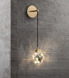 Deniselamp® Gold Minimalist Diamond Design Crystal Pendant Wall Lamp Warm White (2700-3500K)