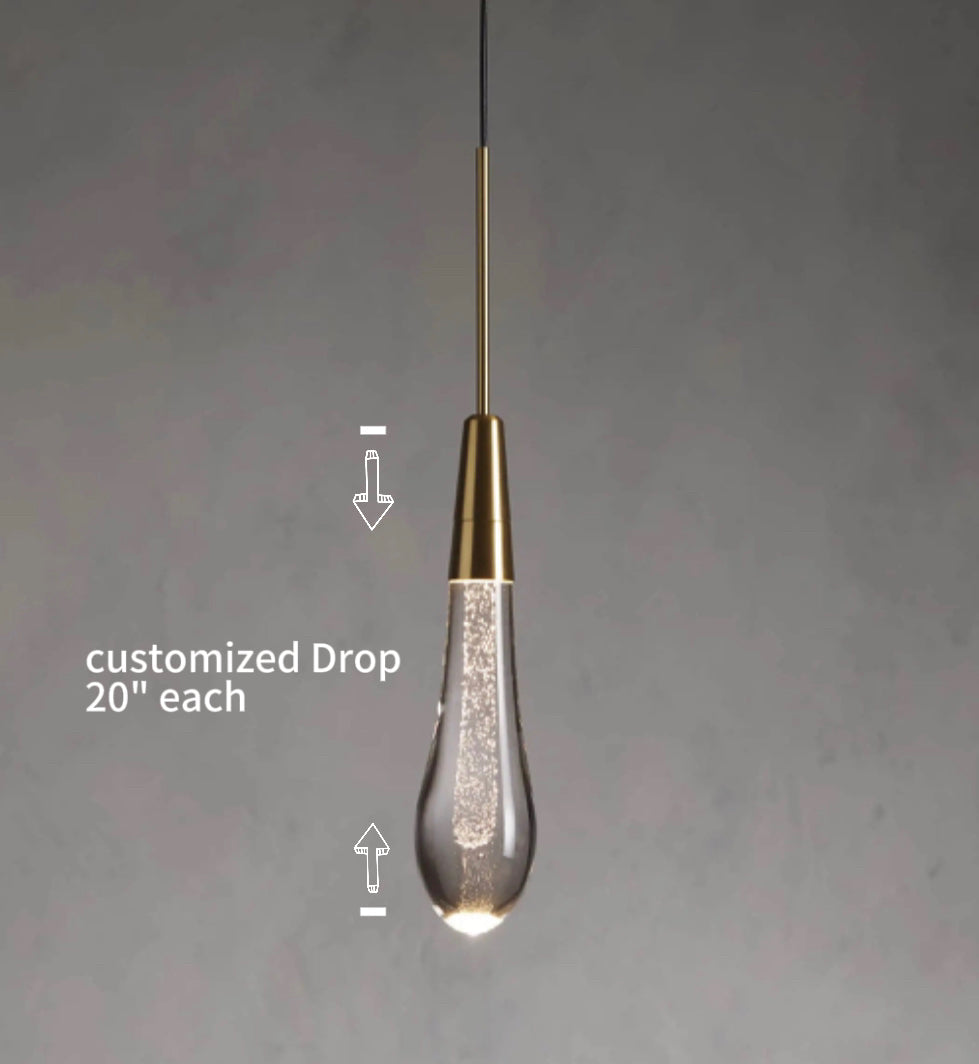 Solitaire Linear Chandelier 70"W