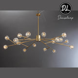 Dawn- Modern Design Niche Unique Hexagonal Crystal Ball  Oval Chandelier 48"/ 60"/ 72"