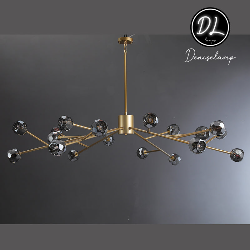 Dawn- Modern Design Niche Unique Hexagonal Crystal Ball  Oval Chandelier 48"/ 60"/ 72"