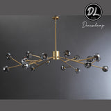 Dawn- Modern Design Niche Unique Hexagonal Crystal Ball  Oval Chandelier 48"/ 60"/ 72"