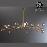 Dawn- Modern Design Niche Unique Hexagonal Crystal Ball  Oval Chandelier 48"/ 60"/ 72"