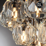 Damn- Modern Design Hexagonal Crystal Ball Cluster Chandelier  24"