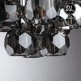 Damn- Modern Design Hexagonal Crystal Ball Cluster Chandelier  24"