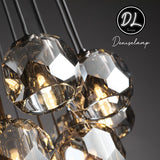 Damn- Modern Design Hexagonal Crystal Ball Cluster Chandelier 19"