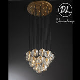 Damn- Modern Design Hexagonal Crystal Ball Cluster Chandelier 19"