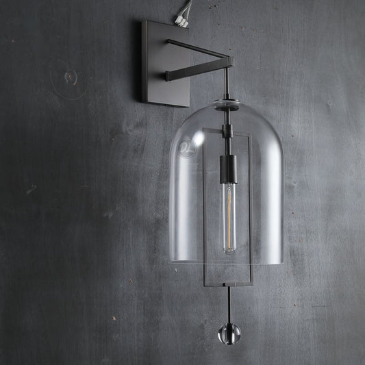 Ancient pendulum Grand Wall Sconce-Matte Black