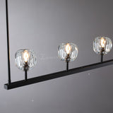 Dawn- Modern Design Niche Unique Hexagonal Crystal Ball Linear Chandelier 48"/60" Over Dining Table