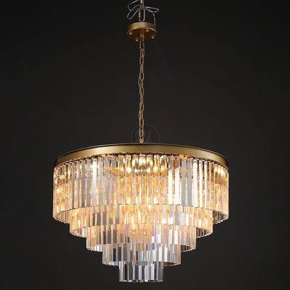 Cylind Vintage Sumptuous Round Chandelier 20"/32"/44"