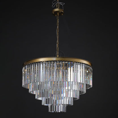 Cylind Vintage Sumptuous Round Chandelier 20"/32"/44"