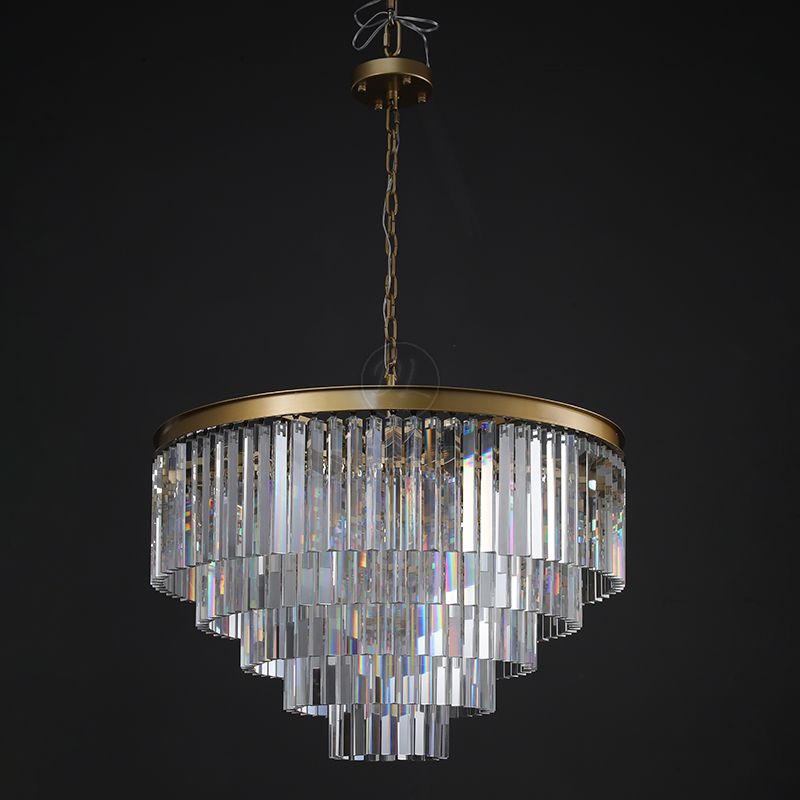 Cylind Vintage Sumptuous Round Chandelier 20"/32"/44"