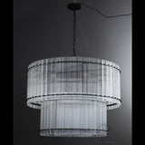 Sammi 2-Tier Round Glass Chandelier