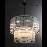 Sammi 2-Tier Round Glass Chandelier